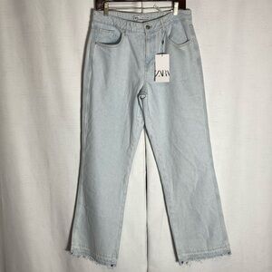 ZARA Flare STRAIGHT ankle Length Jeans  SIZE 8
